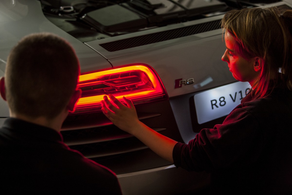 Audi R8 and apprentices